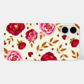 Rosa und Rote Rosen Case-Mate iPhone Hülle (Rückseite (Horizontal))