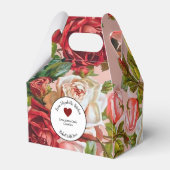 Rosa und Rote Rosen Geschenke mit Zutaten Geschenkschachtel (Rückseite)