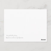 Rosa und Rote Rosen Postkarte (Rückseite)