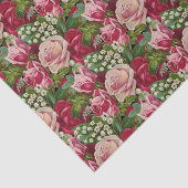 Rosa und Rote Rosen Seidenpapier (Ausschnitt)