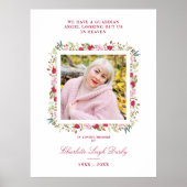 Rosa und Rote Schatten Botanisches Blumengarten Fo Poster (Vorne)