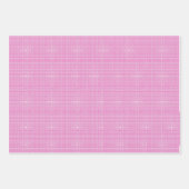 Rosa und rote Siebfüße Wrapping Paper. Geschenkpapier Set (Vorderseite 3)