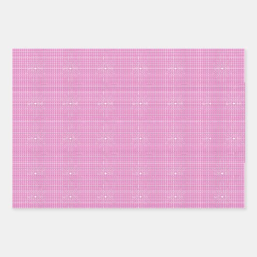 Rosa und rote Siebfüße Wrapping Paper. Geschenkpapier Set (Vorderseite 2)