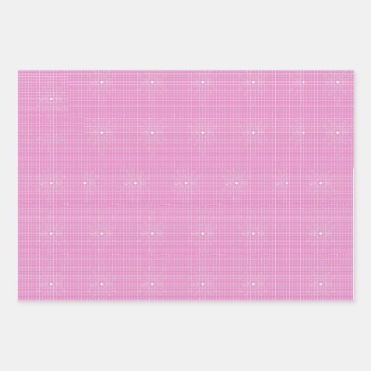 Rosa und rote Siebfüße Wrapping Paper. Geschenkpapier Set (Vorderseite)