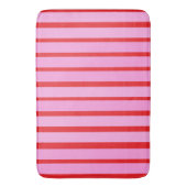 Rosa und rote Streifen Badematte (Vorderseite Vertikal)