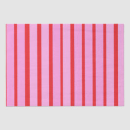 Rosa und rote Streifen Seidenpapier