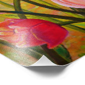 Rosa und rote Tulips Fotodruck (Ecke)