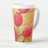 Rosa und rote Tulips Milchtasse (Rechte Ecke)