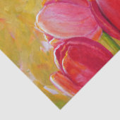 Rosa und rote Tulips Seidenpapier (Detail)