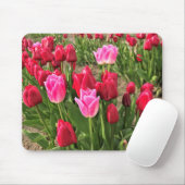 Rosa und Rote Tulissen Mousepad (Mit Mouse)