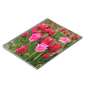 Rosa und Rote Tulissen Notizblock (Linke Seite)