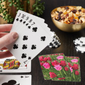 Rosa und Rote Tulissen Spielkarten (In Situ)