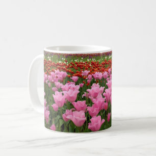 Rosa und rote Tulpen, Oregon Kaffeetasse