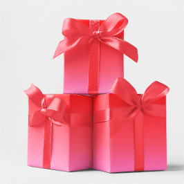 Rosa und rote Valentine Gradient Geschenkpapier