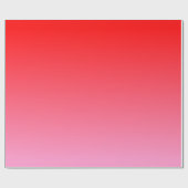 Rosa und rote Valentine Gradient Geschenkpapier (Flach)