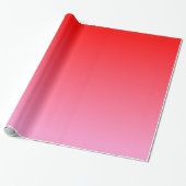 Rosa und rote Valentine Gradient Geschenkpapier (Ungerollt)