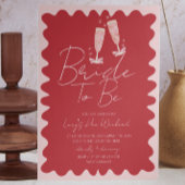 Rosa und Rote Wave Bachelorette Wochenendreise Einladung