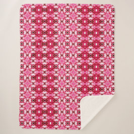 Rosa und roter Blumenkohl Sherpa Blanka Sherpadecke