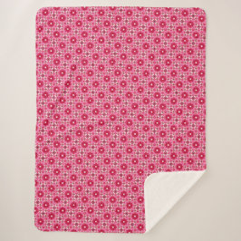 Rosa und roter Blumenkohl Sherpa Blanka Sherpadecke