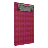 Rosa und roter Diamant Glitzer Mini Klemmbrett (Schrägansicht)
