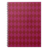 Rosa und roter Diamant Glitzer Notizblock (Vorderseite)