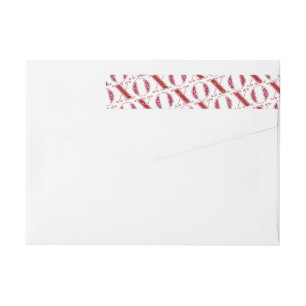 Rosa und roter Glitzer XOXO Valentinstag