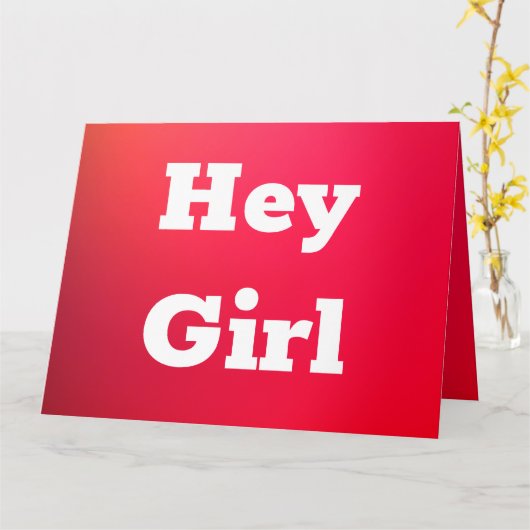 Rosa und roter Regenbogen-Stift Karte (Gelbe Blume)