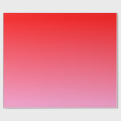 Rosa und roter Valentinstag-Gradient Geschenkpapier (Flach)