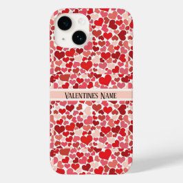 Rosa und roter Valentinstag Herz iPhone Gehäuse Case-Mate iPhone 14 Hülle