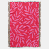 Rosa und rotes Blattwerk Decke (Vorderseite Vertikal)