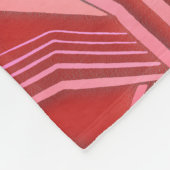 rosa und rotes geometrisches Muster (einstellbare  Fleecedecke (Ecke)