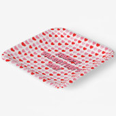 Rosa und rotes Happy Valentine's Day Heart Muster Pappteller (Gewinkelt)