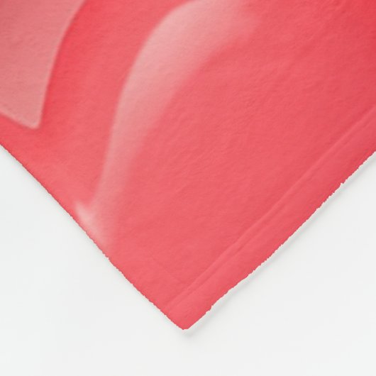 rosa und rotes Herz-Blasen-Muster Fleecedecke (Ecke)