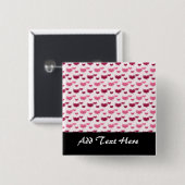 Rosa und rotes Herzklopfen Button (Vorne & Hinten)