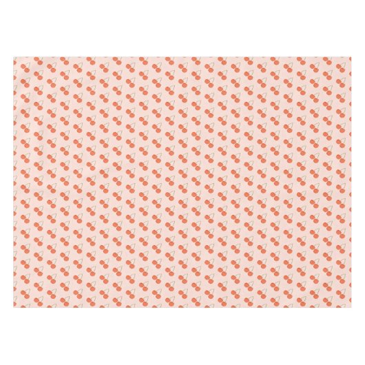 Rosa und rotes Kirschfruchtmuster Tischdecke (Vorderseite (Horizontal))