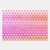 Rosa und rotes Mosaik Geschenkpapier Set (Vorderseite 3)