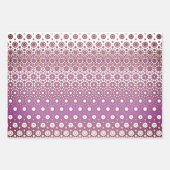 Rosa und rotes Mosaik Geschenkpapier Set (Vorderseite 2)