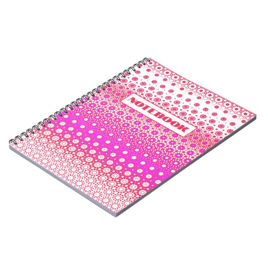 Rosa und rotes Mosaik Notizblock (Linke Seite)