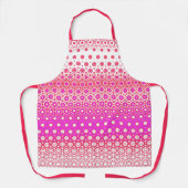 Rosa und rotes Mosaik Schürze (Vorderseite)