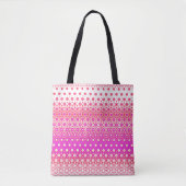 Rosa und rotes Mosaik Tasche (Vorderseite)