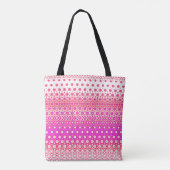 Rosa und rotes Mosaik Tasche (Rückseite)