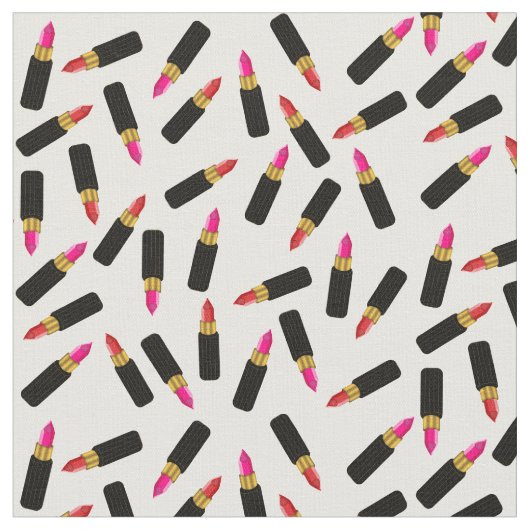 rosa und rotes Muster und Sinnliches Lipstick Stoff (Nahaufnahme)