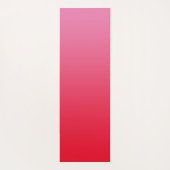 Rosa und Rotes Ombre Herzskriptname Yogamatte (Rückseite)