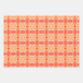 Rosa und Rotes Orange Geschenkpapier Set (Vorderseite 2)