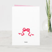 Rosa und Rotes Pickleball Muttertag Karte (Rückseite)