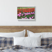 Rosa und Rotes Tulip Feld, Oregon Leinwanddruck (Insitu (Schlafzimmer))