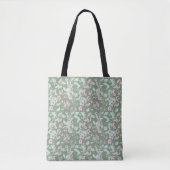 Rosa und rötliche Blütenmuster Tasche (Vorderseite)
