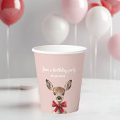 Rosa und Rotwild | Birthday Party Pappbecher