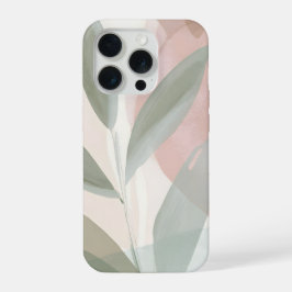 Rosa und Salbei Botanical Abstract – Sanfte Modern iPhone 15 Pro Hülle
