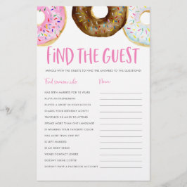 Rosa und Schokolade Donuts Finden Sie das Gast-Spi